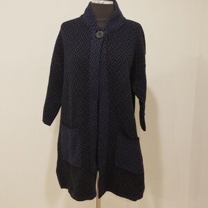 Chiaramente Midnight Blue/Black Size S Cardigan